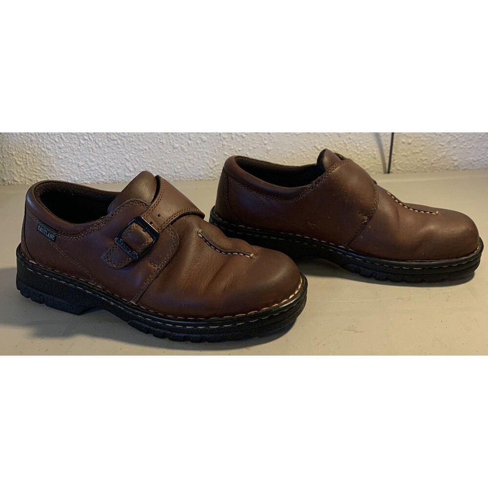 Eastland Syracuse Oxfords Shoes Women’s 8.5 M Brown Leather Buckle Acedemia - Picture 7 of 8